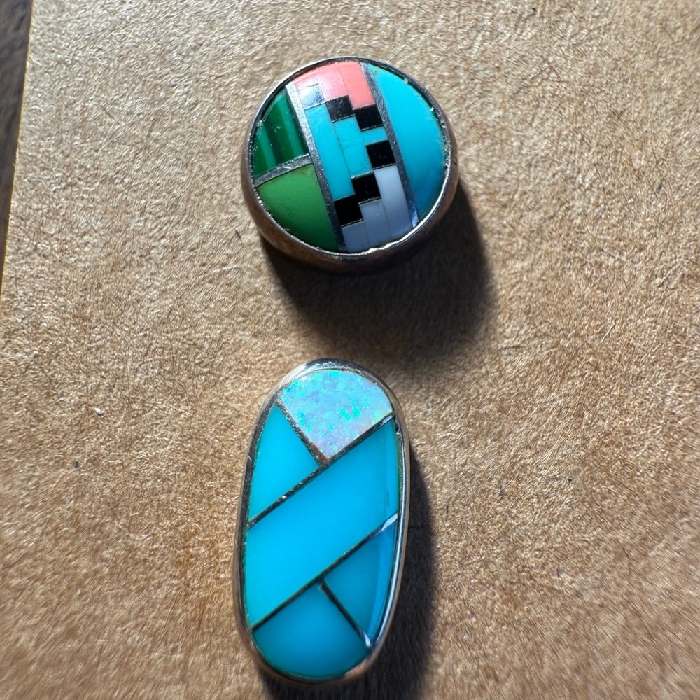 Authentic Native American Precious Stone Earring … - image 2